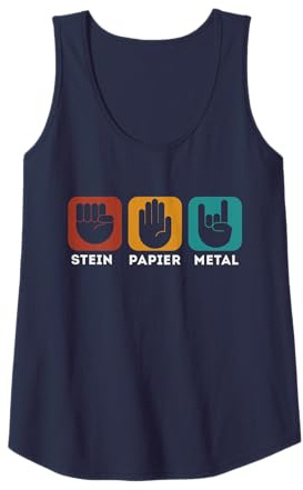 Hard Rock Festival Männer Damen Pommesgabel Heavy Metal Tank Top