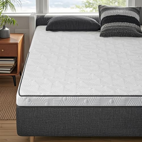 SEZMOONSI Topper 140x200cm 5cm Höhe H3 & H2 (2-in-1) Härtegrade Gel-Schaum Matratzen Topper mit Abnehmbarer Bezug, rutschfest & Atmungsaktiv Matratzentopper für Boxspringbett, Sofa, Wohnwagen