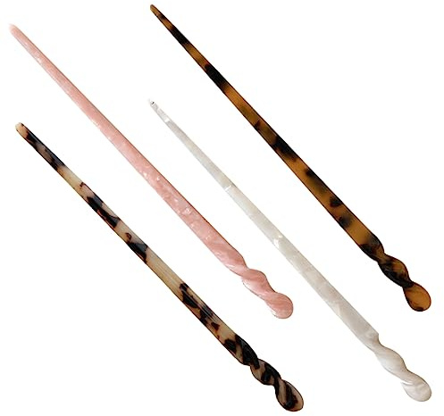 MUSISALY Forcine per Chioma da Donna 4 Pezzi, Bastoncini per Chioma Lunghi Stile Cinese, Fermagli per Chignon Vintage Decorativi, Accessori per Acconciature Eleganti Quotidiane