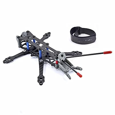 X-Typ 3K Carbonfaser-Rahmen-Set Kompatibel mit 3 Zoll 150 mm und 4 Zoll 175 mm Drohnen-Quadrocopter, leicht, kompatibel mit 3D-Druck(4INCH 175MM)