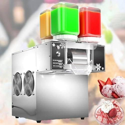 Sorbetière polyvalente en flocons de neige, usage professionnel et domestique, machine à glace pilée haute capacité, 4 parfums, 120 kg/24 h, pour glace pilée et cônes de neige