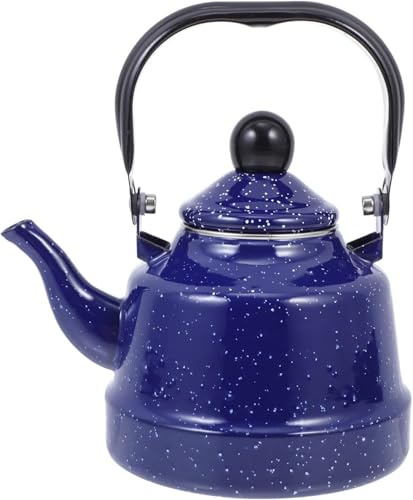 Bouilloire sifflante en émail pour la Maison (Bleu, 1,1 L)