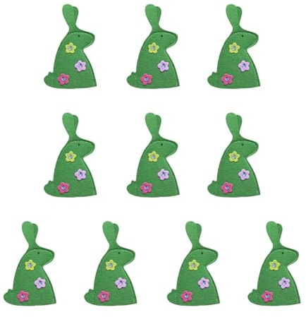 10 piezas conejitos hueveras 18 x 10,50 cm mangas bolsa de almacenamiento para mesa de fiesta decoración del hogar suministros de fiesta