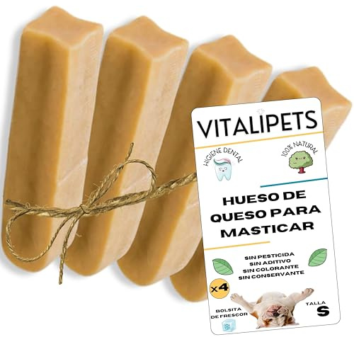 Tuggost för Hundar | Storlek S Miniatyrhundar - Set om 4 | Premium Himalaya Yak | Tandvård & Proteinrik | 100% Naturlig | Ultra-Resistent | Långvarig Tuggleksak | Mineraler