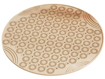 JAYIOLA Tappetino Massaggiante Piedi con Superficie Puzzle Tappetino Sensoriale Antiscivolo Pad Massaggio Acupressione Silicone Resistente Adatto per Bambini, caffè