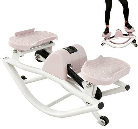 Krmoau Rock Stepper - Dispositivo de entrenamiento lateral compacto con protección articular para músculos del tronco, piernas y glúteos, para casa, oficina o apartamento