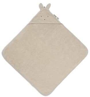 Jollein Asciugamano con cappuccio per neonati – Miffy/Warm Sand – 75x75 cm – 100% cotone – Spugna – Certificato OEKO-TEX – Asciugamano con cappuccio per neonati e bambini