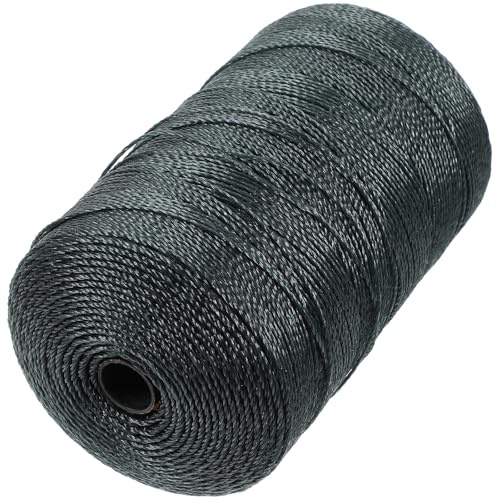 CONGARTENO Cuerda para Redes de Pesca y Trampas de Camarones, Hilo de Nailon Resistente de 18 Hebras, Cuerda Multiusos para Reparaciones y Pesca en Exteriores