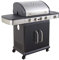 Barbecue a Gas da Giardino Cook'in FIDGI 4, 4 bruciatori + fornello 14,5KW. Barbecue a Gas con termometro, griglia e plancha.