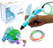 SCRIB3D P1 3D Printing Pen with Display - Includes 3D Pen, 3 Starter Colors of PLA Filament, Stencil Book + Project Guide, and Charger