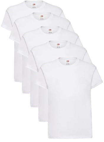 Fruit of the Loom Unisex Kids Kid's Original T T-Shirt (Pack of 5)