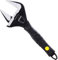 Sharp-tec 12 inch Adjustable Spanner, 60mm Wide Jaw Opening Adjustable Wrench, 300mm Plumbing Tools Set for Plumbers, Black