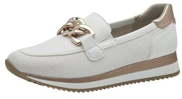 Jana Damen Slipper Mit Dicker Sohle Vegan, Damsneakers, Vit/roséguld, 41 EU