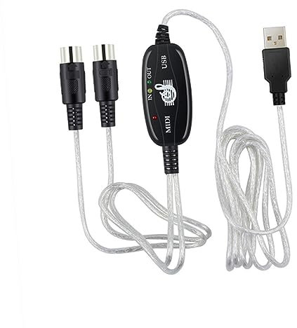 Kisangel Midi Zu Usb Kabel Verbindungskabel Tastaturadapterkabel Musikbearbeitungskabel Tastaturanschlusskabel Kompatibel Mit Meisten Computernystemen