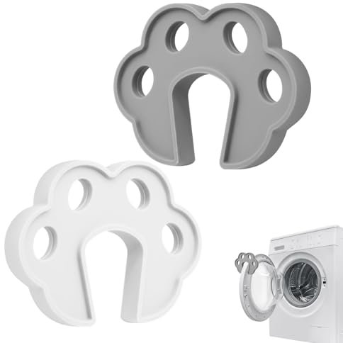 2 Pcs Washing Machine Door Prop: Open Front Load Washer Door Prop - Silicone Laundry Dryer Doors Stopper for Ventilation and Drying - Ideal for Laundry Room Bathroom