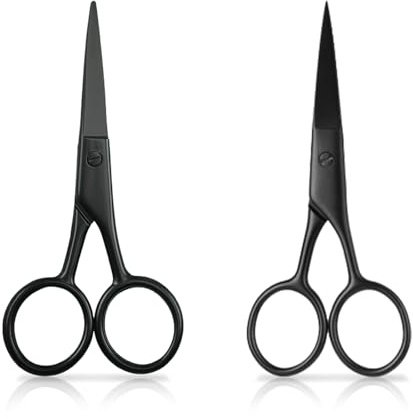 Small Embroidery Scissors - TRACOMPAN 2 Pack 3.5 Inch Stainless Steel Small Precision Sewing Scissors | Sharp Thread/Yarn Snips for Cross Stitch, Quilting & Knitting (Round Tip and Pointed Tip)​