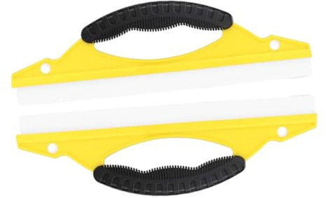 LOLIPPYY 2 Pezzi Spatola per Vetri Finestra Piccola e Portatile Raschia Acqua Morbida per Auto e Doccia Pulitore per Specchi e Porte in Vetro Sicuro con Angoli Arrotondati Facile da Usare