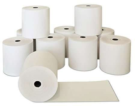 100 Stk. Thermorollen | 50x30x12 mm Ø50mm | Länge: 30 m | BPA frei | Kassenrollen für alle Kassensysteme Bonrollen Drucker | Thermopapier made in Germany | HUTNER