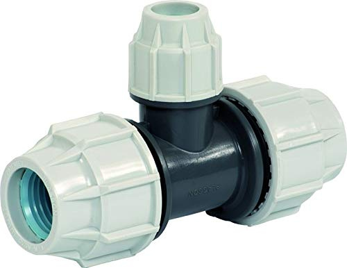 Plasson Klemmfitting Serie 18 - PE Rohr T-Stück reduziert (25 x 20 x 25 mm)