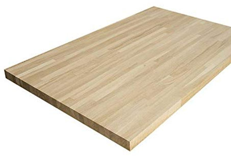 Plan de travail Chêne massif lamellé collé abouté 2000 x 650 x 26 mm - FSC 100%.