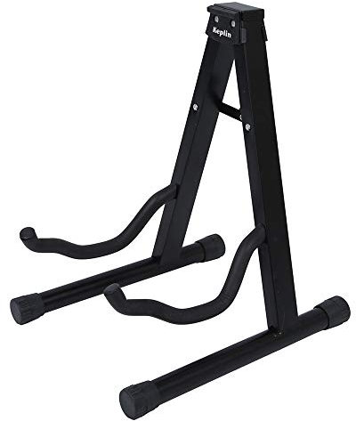 KEPLIN Gitarrenständer A Rahmen, faltbar, universell passend für alle Gitarren akustisch, elektrisch, Bass, Ständer A (Gitarrenständer).