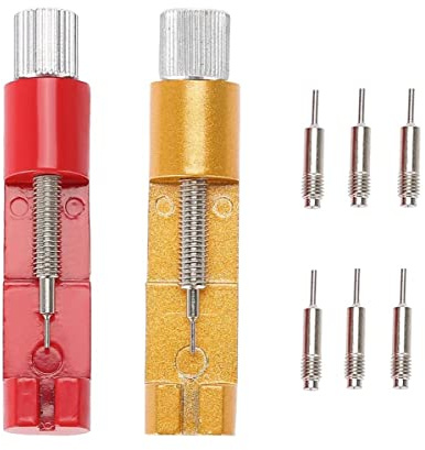 BOBOZHONG Uhr Armband Kettenbolzen,2PCS Uhr Link Stift Entferner Uhrmacherwerkzeug Uhrenarmband Strap Kettenbolzen Remover Uhrmacherwerkzeug Reparatur Entferner Profi Set