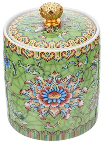 UPKOCH Ceramic Tea Canister Seal for Loose Leaf Tea Storage for Kitchen and Pantry Use