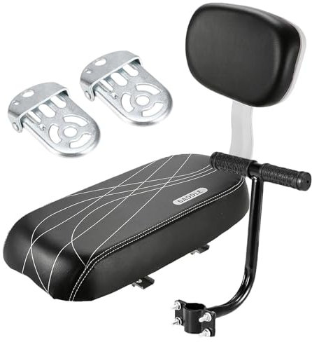 Quzente Kinderfahrradsitz, Kinderfahrradträgersitz Hinten, Praktisches Kinderfahrrad Rückenlehnenkissen Set, Montierter Kinderfahrradsitz Passend Für Die Meisten Fahrräder
