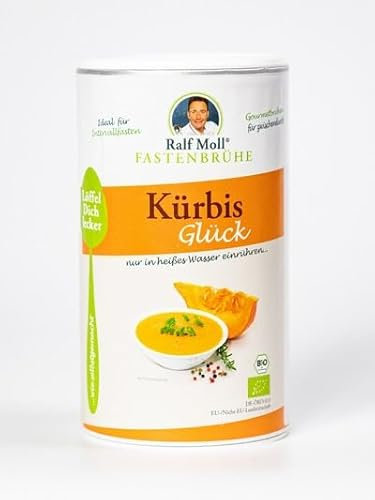 Bio-Fastenbrühe Kürbis Glück von Ralf Moll | 250 g körnige Fastenbrühe für ca. 15 Brühen beim Buchinger Heilfasten | Bioqualität, vegan, in Deutschland hergestellt