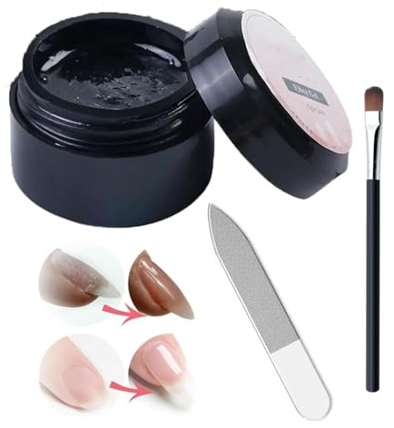 Aderpmin Nail Repair Protection Gel, Broken Nail Repair Kit for Natural Nails, Instant Cracked Nail Repair Gel (3 Pcs, 5g, Transparent)