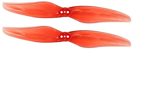 ROXENT 4 Paar 4X2,4 2-Blatt-PC-Propeller, for Explorer LR4 FPV Racing 4-Zoll-Zahnstocher-Micro-Langstreckendrohnen Drohnen-Quadrocopter(4Pairs Red)