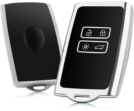 CDEFG Kompatibel mit Dacia Sandero 3/ Sandero Stepway 3 III/Duster 2 Duster 3/Bigster/Jogger 2021-2024 2025 Schlüssel Hülle AutoschlüSsel TPU Silikon Schutzhülle Funkschlüsse Auto Zubehör (Sliver)
