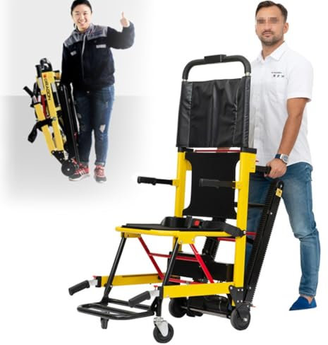 Silla Para Subir Y Bajar Escaleras Sin Esfuerzo,Salvaescaleras Eléctricas, Salvaescaleras Para Personas Mayores,Estructura De Aleación De Aluminio,Capacidad De Carga: 169 Kg/373 Lbs A
