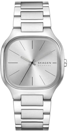 Skagen Mellem Herrenuhr, Quarz-Dreizeigerwerk mit Edelstahlarmband