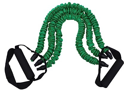 YARNOW Espansore Toracico Resistente Tenditore Per Piedi Attrezzo Per Esercizi Toracici Per Uomini (verde 3x25 Libbre)