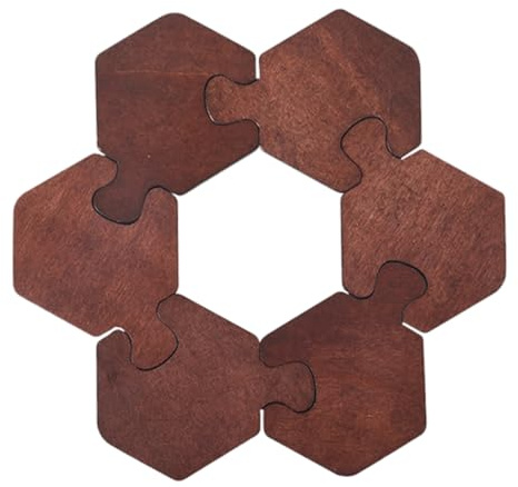 UKCOCO 6piezas Platillo De Maceta Almohadillas De Madera Artesanía Soporte para Taza y Botella Diseño Elegante para