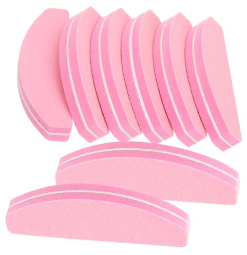 Beaupretty Sponge Nail Buffer and Curved Nail File 20pcs Double-Sided High Elasticity for Natural and Professional Manicure Pedicure Tools for Salon and Home Use