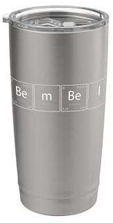 Bembel Äbbelwoi Apfelwein Periodensystem Chemie Doppelwandiger Edelstahl-Thermobecher