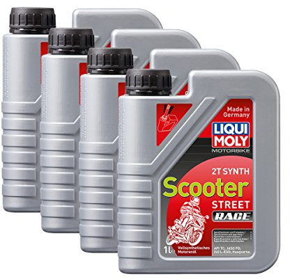 Liqui Moly 4X 1053 Motorbike 2T Synth Scooter Street Race Motorrad Motoröl 1L
