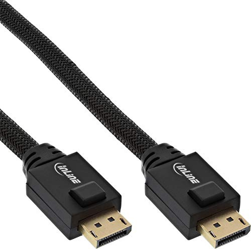 InLine® DisplayPort Active Cable 4K2K Black Gold-Plated Contacts 25 m