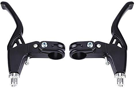 VGEBY1 Bicycle Brake Lever, 1 Pair Bicycle Handle Brake Aluminium Alloy Cycling Brakes Grips Set 4 Colors(Black) Cycling Bicycles and Spare Parts
