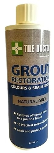 Tile Doctor Grout Restoration Colourant in Natural Grey 237ml
