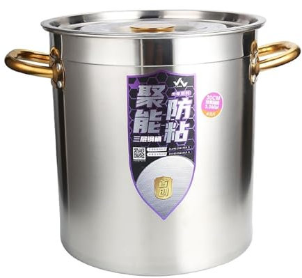 Stock Olla, Catering Stock De Acero Inoxidable Olla Comercial, Con Tapa, Guisar Olla, Por Estufa De Gas Cocina/Inducción (10-90L) (Size : 10L)