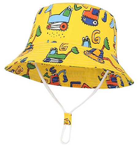GEMVIE Cappello da Sole Neonato Bucket Hat Anti-UV Cappello Pescatore Bambino Bambina Estivo Protezione Solare per Spiaggia Vacanza Viaggio Outdoor