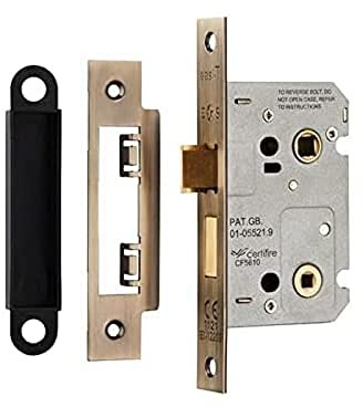 Carlisle Brass BAE5025 EASI-T Bathroom Lock Residential, Antique Brass, 64 mm