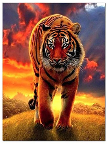 Puzzle 5000 Teile, Puzzle Erwachsene 5000 Teile, Gelber Tiger auf dem Gras Impossible Puzzle, Puzzle Kinder Mädchen, Geschicklichkeitsspiel für die ganze Familie, Puzzle Erwachsene 5000 Teile-61.61x4