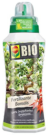 COMPO Bio Huerto Urbano Fertilizante para Bonsáis, Fertilizante líquido con extra de potasio, 500 ml