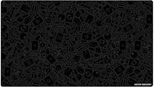 Doctor Frikistein Neoprene Play Mat | Tapete especializado para Juegos de Mesa, Dados y Cartas | 61 x 35 cm | Impermeable, Antideslizante y Enrollable (Gaming (Black))
