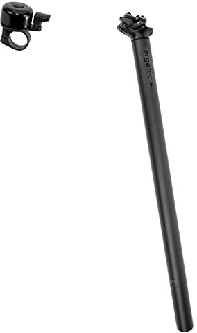 Ergotec Alu Fahrrad Sattelstütze ATAR Ø 33,9 mm/L 550 mm schwarz/Sand Sicherheitslevel 5 inkl. Fahrradklingel