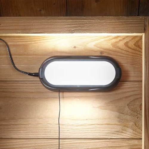 Garden Mile Lampe solaire de 50 L pour abri de jardin, garage, clôture, mur, extérieur, intérieur, étanche, pour terrasse, hutte, chemin, abri de jardin avec cordon de traction
